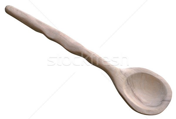 Carved Wooden Ladle Cutout Stock photo © Suljo