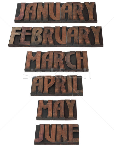 Year Month Calendar Cutout Stock photo © Suljo