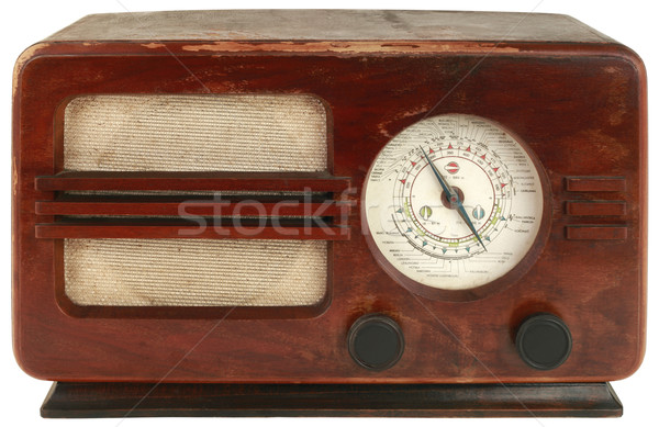 Old Wooden Radio Stock photo © Suljo