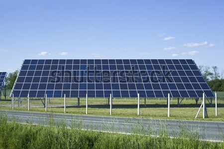 Solar Photovoltaic Panel Cells Stock photo © Suljo