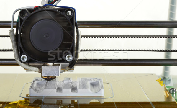 3D afdrukken model plastic prototype Stockfoto © Suljo