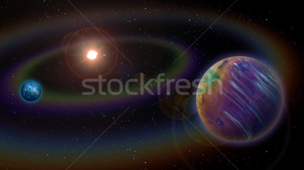 Alien Solar System Stock photo © Suljo