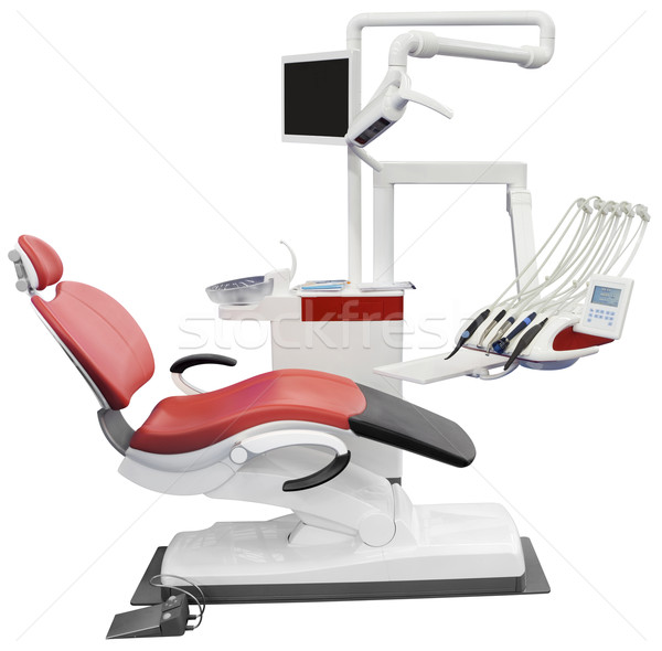 Zahnarzt Stuhl zahnärztliche isoliert Technologie Stock foto © Suljo