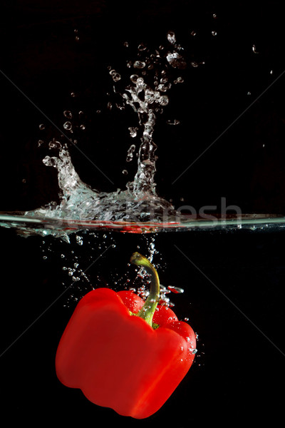 Red Bellpaper Splash Stock photo © Suljo