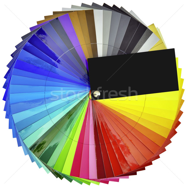 Stock photo: Color Swatch Cutout