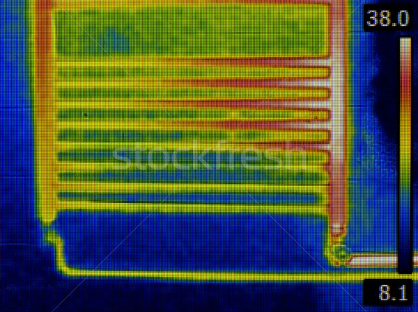 Radiatore infrarossi immagine riscaldamento elemento tecnologia Foto d'archivio © Suljo