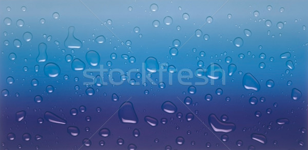 Stock photo: Blue drops