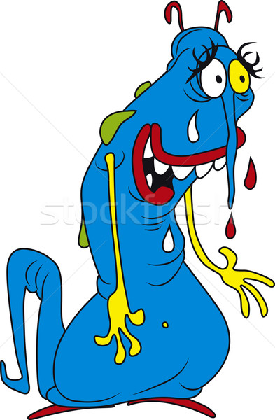 Kék baktériumok csúnya művészet állat rovar Stock fotó © Suljo
