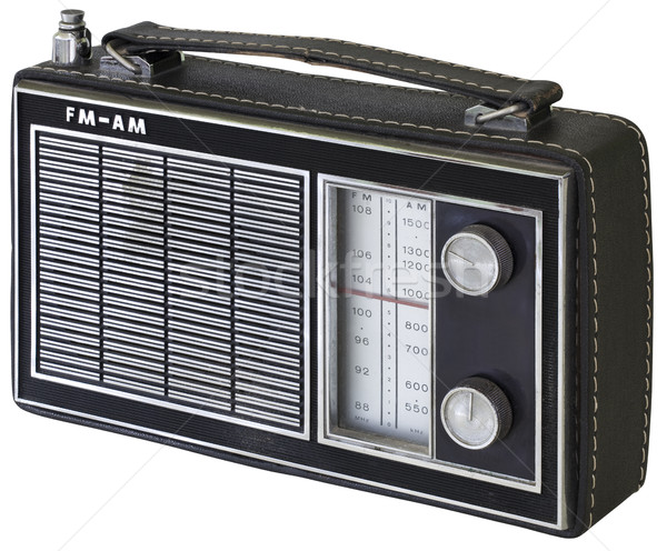 Old Black Transtitor Tuner Cutout Stock photo © Suljo