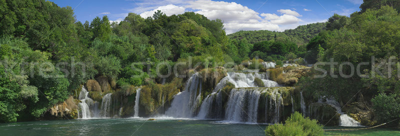 Rivière cascade panorama parc eau nature [[stock_photo]] © Suljo