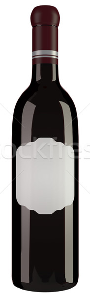 Wine Bottle Cutout Stock photo © Suljo