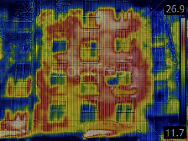 Stock photo: Facade Thermal Image