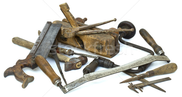 Stock photo: Old Carpenter Tools