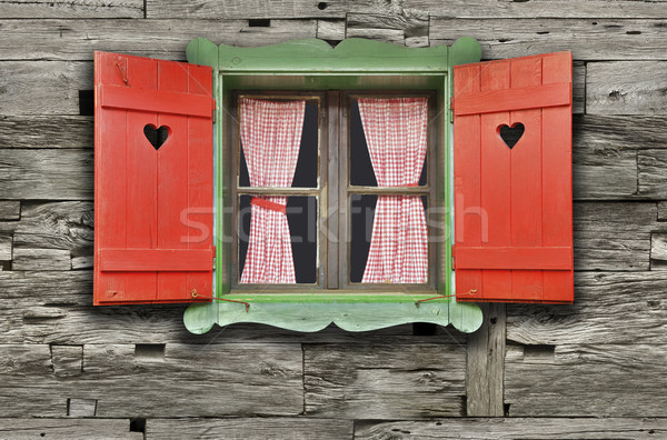 Chalet Window Stock photo © Suljo
