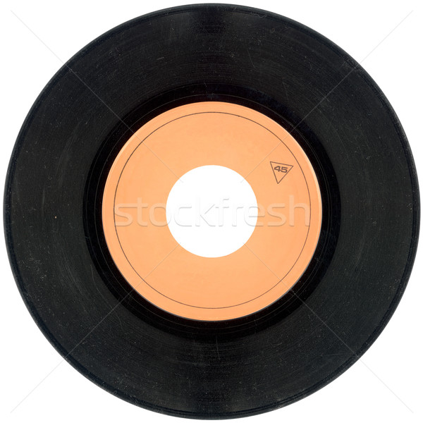 Vinyl Eintrag leer Grammophon isoliert Stock foto © Suljo