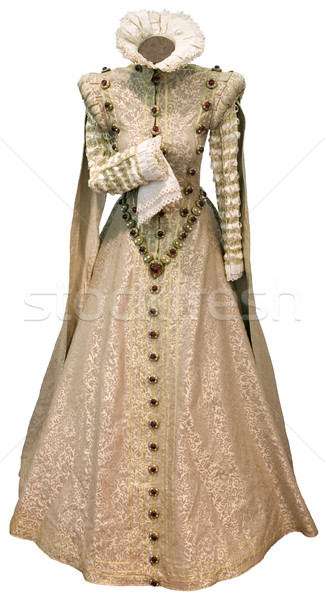 Beige renaissance dress cutout Stock photo © Suljo