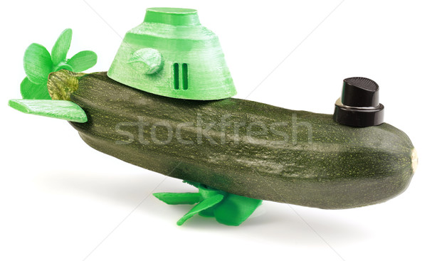 Zucchini submarin jucărie plastic verde mobil Imagine de stoc © Suljo