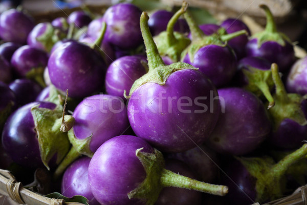 Stok fotoğraf: Küçük · mor · patlıcan · Asya · tüketim