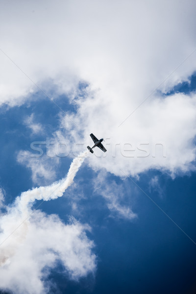 small sports plane performs stunts Stock photo © superelaks