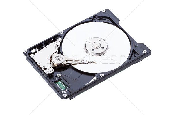 Harddisk drive (HDD) with top cover open isolated on white Stock photo © supersaiyan3