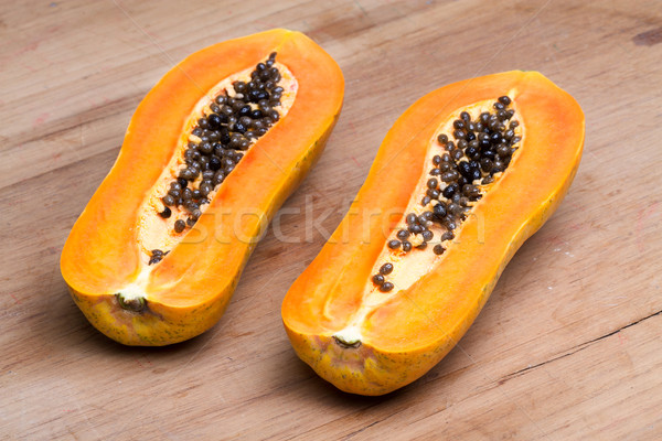 papaya - half cut Stock photo © supersaiyan3
