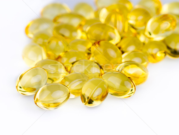 Omega halolaj tabletták fehér közelkép makró Stock fotó © supersaiyan3
