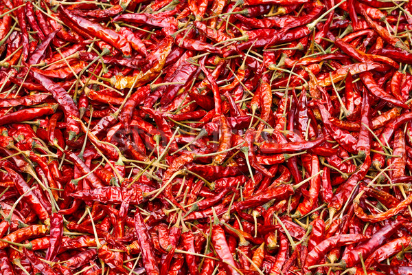 Close up of sun-dried chilli, food ingredient Stock photo © supersaiyan3