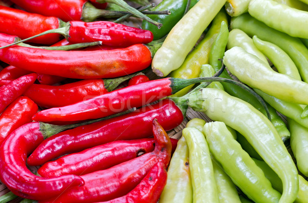 Stockfoto: Rood · groene · thai · geit · peper