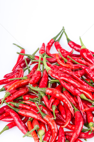red Cayenne pepper on white Stock photo © supersaiyan3