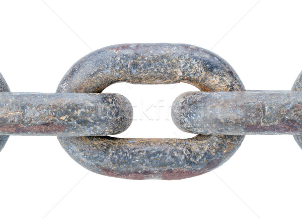 Old rusty chain isolated on white Stock photo © supersaiyan3