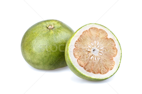 stock photo: pummelo (citrus grandis) - half cut