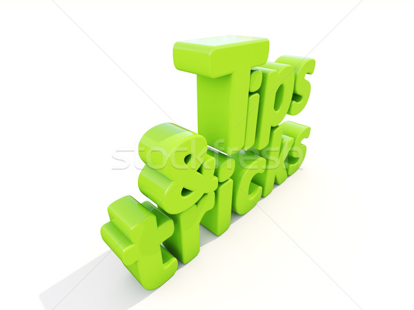 3D tips icon witte 3d illustration manier Stockfoto © Supertrooper