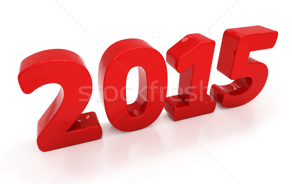 Nieuwe 2015 jaar 3D graphics Stockfoto © Supertrooper