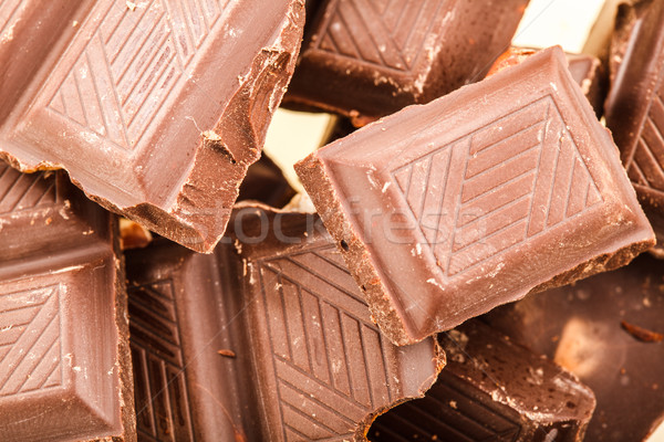 Stock photo: Broken Chocolate Bar