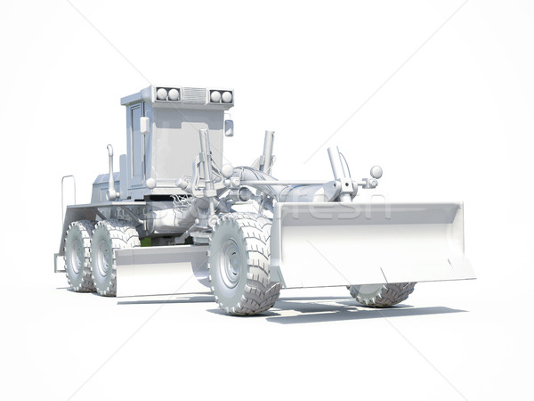 3d White Grader Stock photo © Supertrooper