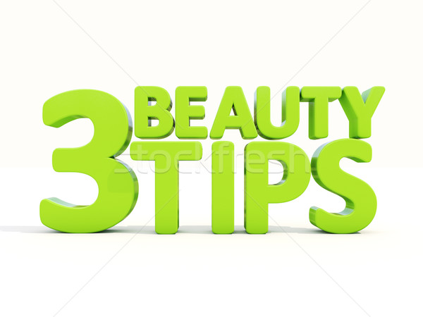 3d Beauty tips Stock photo © Supertrooper