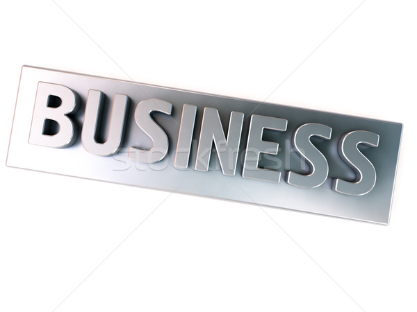 Business, metal letters Stock photo © Supertrooper