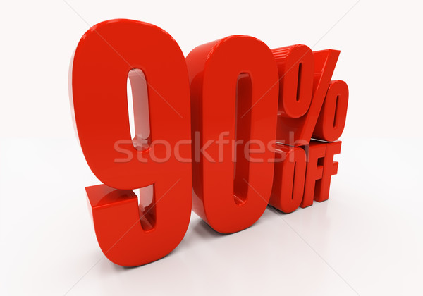 3D 90 percent Stock photo © Supertrooper