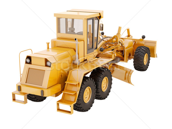 Modern grader isolated Stock photo © Supertrooper