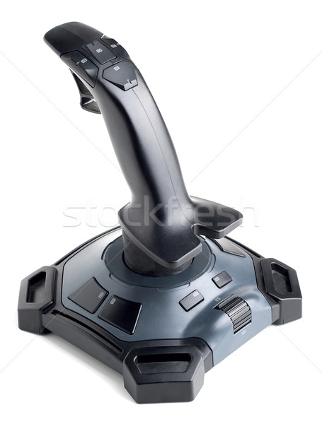 [[stock_photo]]: Jeu · joystick · isolé · propre · feu · sport