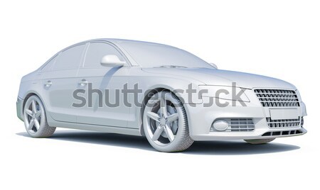 Modern luxury car isolated Stock photo © Supertrooper