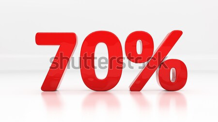 3D seventy percent Stock photo © Supertrooper