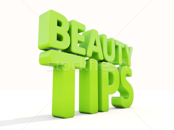 3D schoonheid tips witte 3d illustration mode Stockfoto © Supertrooper