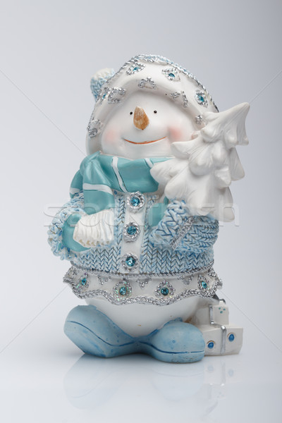 Cheerful snowman Stock photo © Supertrooper