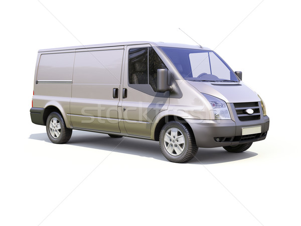 Stock photo: Gray commercial delivery van