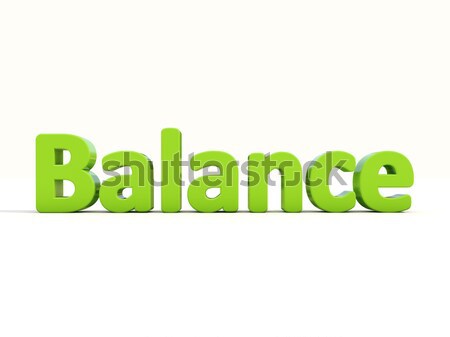 3d word balance Stock photo © Supertrooper