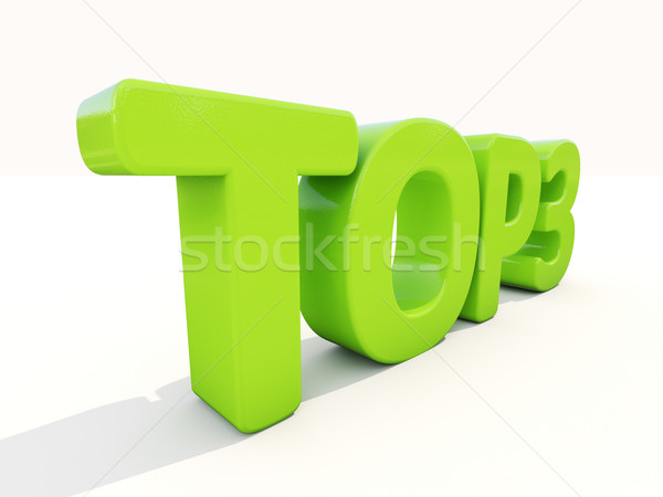 Stock foto: 3D · top · Symbol · weiß · 3D-Darstellung · Briefe