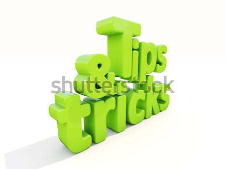 3d tips and tricks Stock photo © Supertrooper