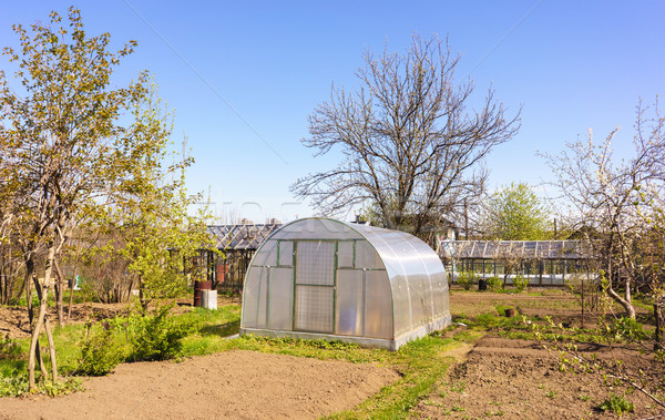 Modern Polycarbonate Greenhouse Stock photo © Supertrooper