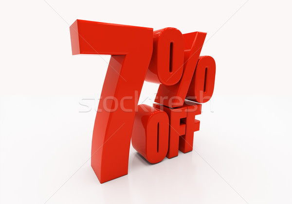 3D 7 percent Stock photo © Supertrooper